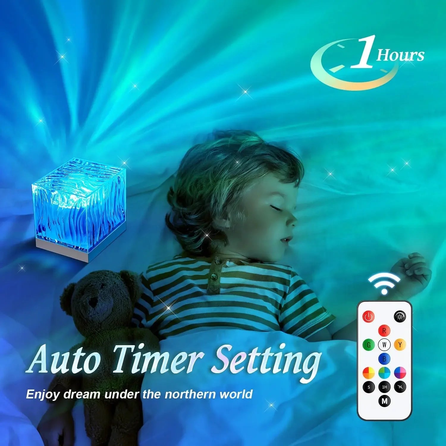 Aurora Water Ripple Projector Night Light - The House Of BLOC